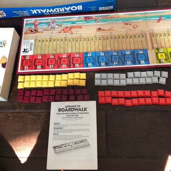 Advance to Boardwalk Game Parker Brothers Vintage 1985 Complete Board Game - Picture 1 of 12